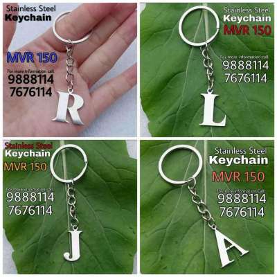 Stainless Steel Alphabet Letter Keychain Profile Picture